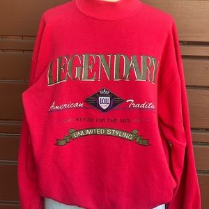 1990’s IOU legendary sweatshirt Red size L